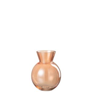 VASE LUCY GLASS ORANGE SMALL