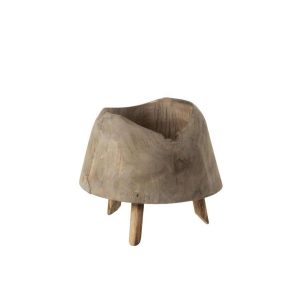 FLOWERPOT 3 LEGS WOOD NATURAL