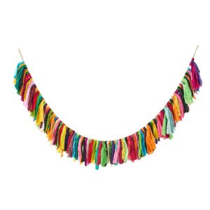 GARLAND WITH FABRIC PIECES FABRIC MULTI