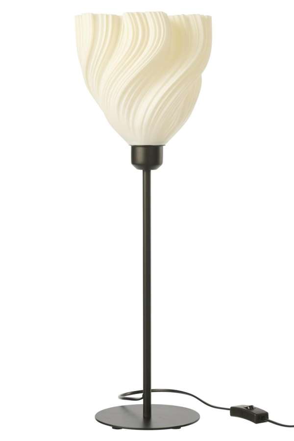 TABLE LAMP PLASTIC BLACK/WHITE MEDIUM