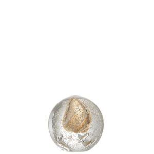 PRESSE-PAPIER BULLES VERRE OR MEDIUM