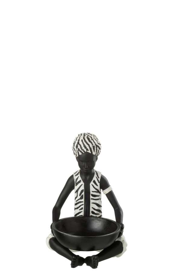 BOY SITTING ETHNIC POLY MIX