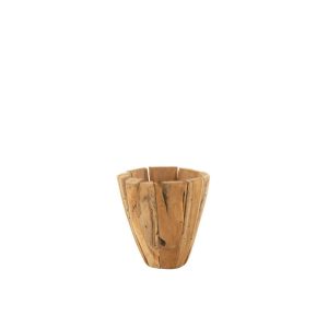 FLOWERPOT JACK TEAKWOOD NATURAL MEDIUM