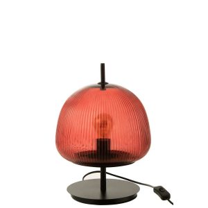 TABLE LAMPE OASIS GLASS RED SMALL