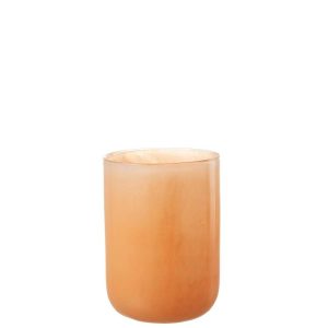 VASE CORRIE GLASS CORAL MEDIUM