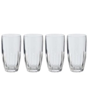 BOX OF 4 COCKTAIL GLASS ACRYLIC TRANSPARENT