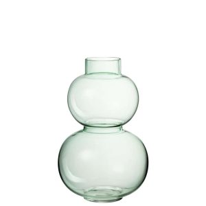 VASE GLOBES GLASS GREEN SMALL