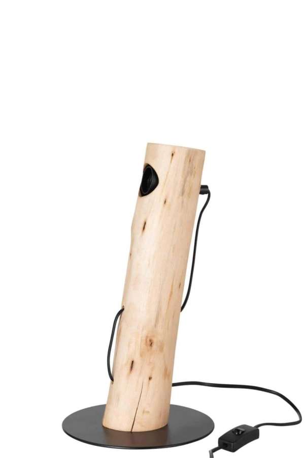 TABLE LAMP SILAS OBLIQUE CHESTNUT WOOD NATURAL