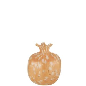 VASE MELISSA GLASS BEIGE MEDIUM