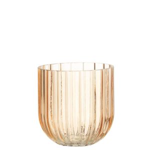 VASE YARI GLASS PEACH SMALL