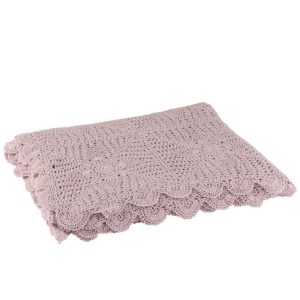 TABLECLOTH MIA LACE COTTON VIOLET