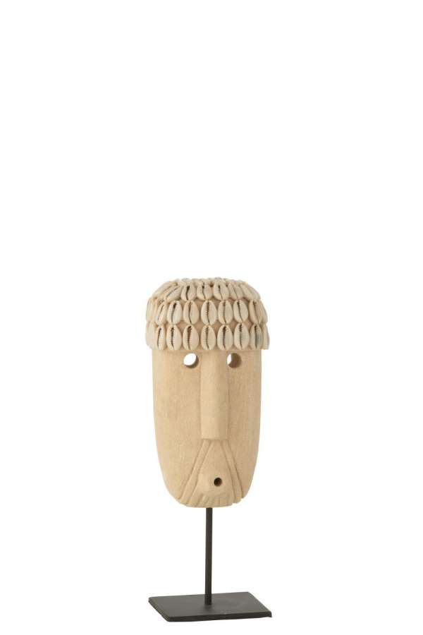 STATUE JULIEN STONE/SHELLS NATURAL LARGE