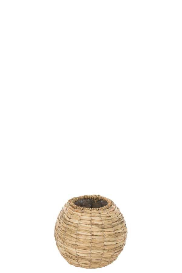 VASE YUMI BALL STRAW NATURAL SMALL