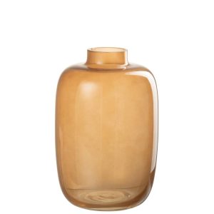 VASE RITA GLASS ORANGE SMALL