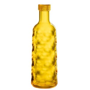 BOTTLE HAMMERED IN GIFTBOX PLASTIC YELLOW