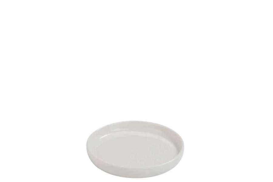 PLATE SMALL EDGE PORCELAIN WHITE