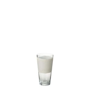 VASE DELPH GLASS TRANSPARENT/WHITE EXTRA SMALL