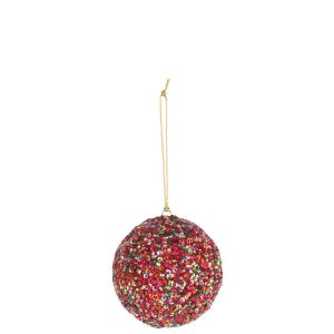 CHRISTMAS BAUBLE SEQUIN IRON MULTICOLORED