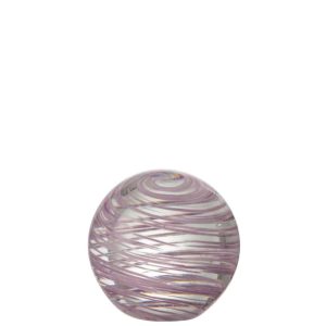 PAPERWEIGHT WHIRLPOOL GLASS PURPLE LARGE