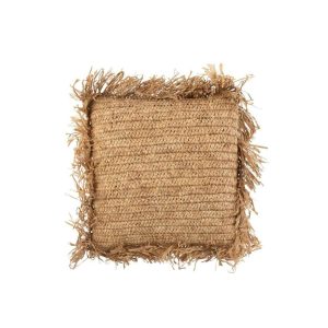 CUSHION SQUARE RAFFIA NATURAL SMALL