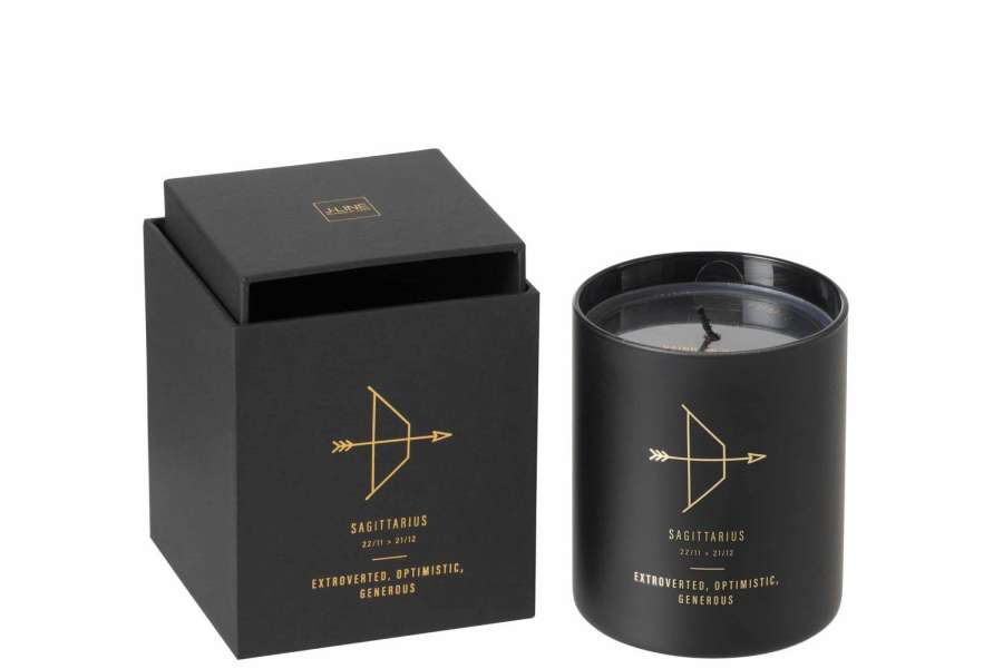 SCENTED CANDLE ASTRO  SAGITTARIUS BLACK-50H