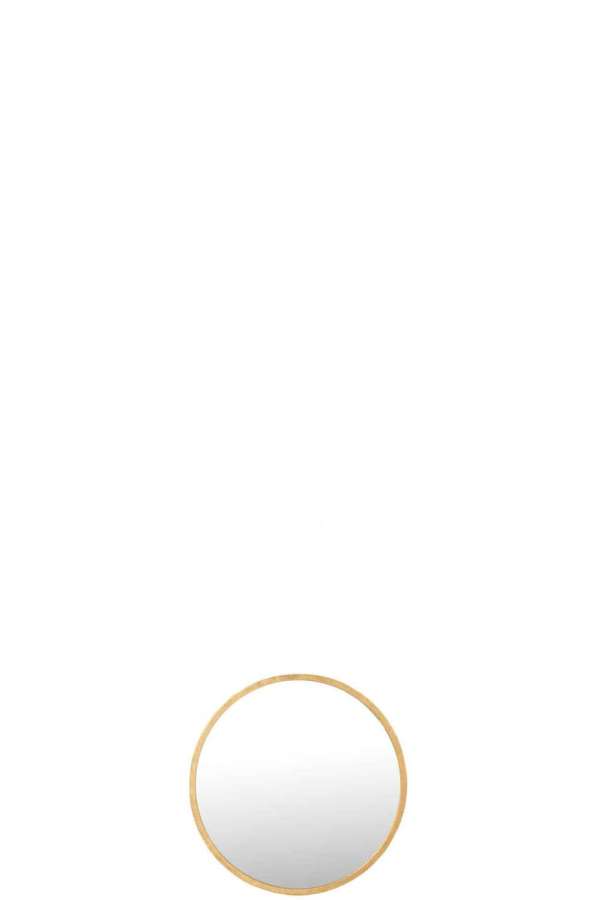 MIRROR MONA ROUND IRON/GLASS GOLD SMALL