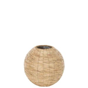 VASE YUMI BALL STRAW NATURAL LARGE