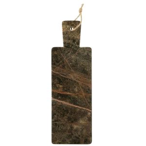 CHEESE BOARD RECTANGLE MARBLE KHAKI GREEN/DARK GREEN LARGE