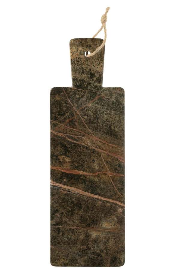 CHEESE BOARD RECTANGLE MARBLE KHAKI GREEN/DARK GREEN LARGE