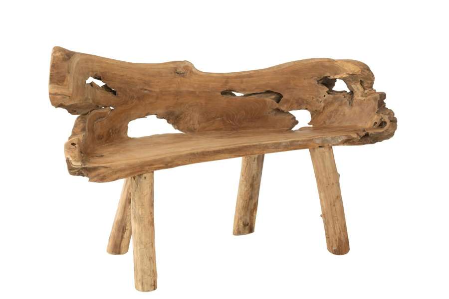 BENCH TEAK WOOD NATURAL