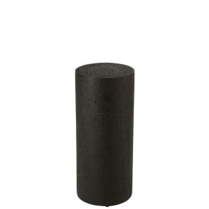 PEDESTAL CYLINDER MDF BLACK LARGE