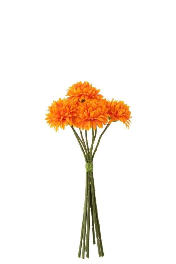 BOUQUET BALL MUM PLASTIC ORANGE