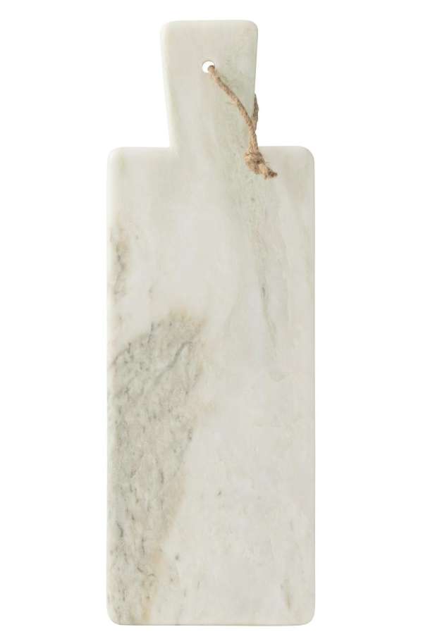 CHEESE BOARD RECTANGLE MARBLE WHITE GREEN LARGE