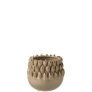 FLOWERPOT IBIZA CERAMIC GREY LARGE