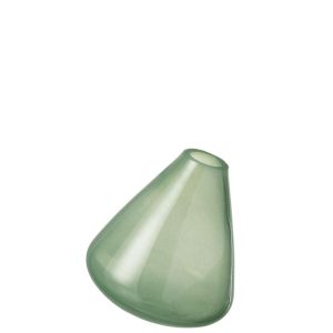 VASE TOPAZ GLASS DARK GREEN
