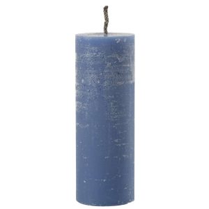 OUTDOOR CANDLE PILLAR PARAFFIN BLUE EXTRA LARGE-50HOURS