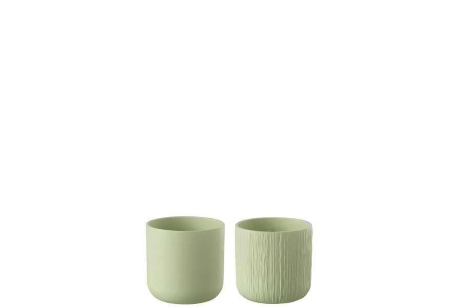 FLOWERPOT GEN CERAMIC PISTACHE EXTRA EXTRA SMALL ASSORTMENT OF 2