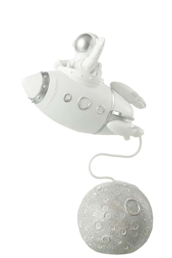 ROCKET ASTRONAUT POLY WHITE/SILVER