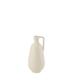 VASE GOA ALUMINIUM WHITE SMALL