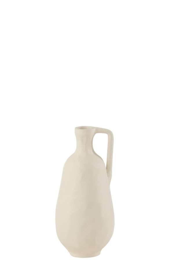 VASE GOA ALUMINIUM WHITE SMALL
