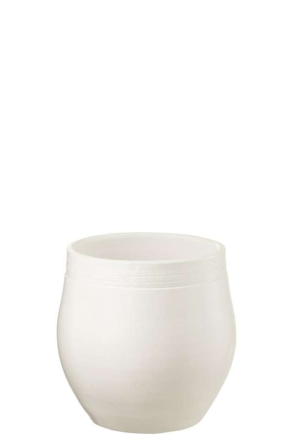 FLOWERPOT GIO CERAMIC WHITE LARGE