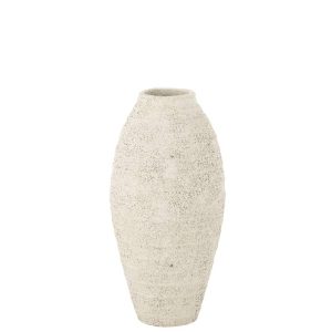 VASE ANTIQUE CEMENT WHITE SMALL
