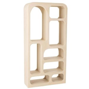 BOOKSHELF CAVE MANGO WOOD BEIGE