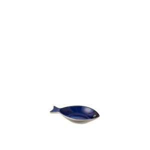 BOWL FISH PORCELAIN BLUE LARGE