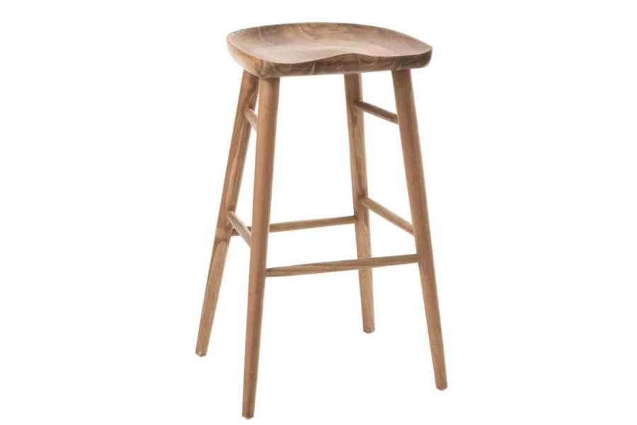 BAR CHAIR ANA TEAK WOOD BROWN