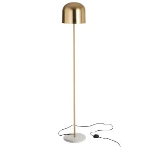 STANDING LAMP QUEEN METAL MARBLE GOLD