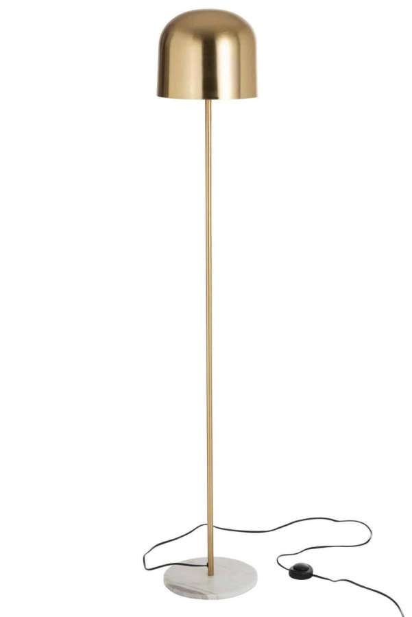 STANDING LAMP QUEEN METAL MARBLE GOLD