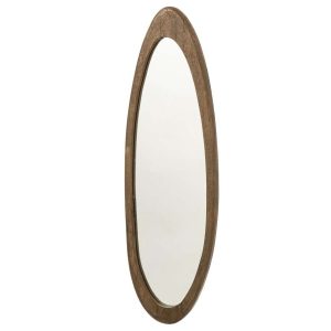 WALL MIRROR MANGO WOOD DARK BROWN