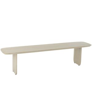 BENCH ACACIA WOOD WHITE