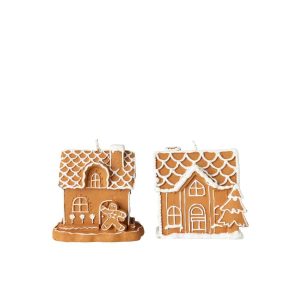 CANDLE GINGERBREAD HOUSE PARAFFIN CAMEL ASSORTMENT OF 2